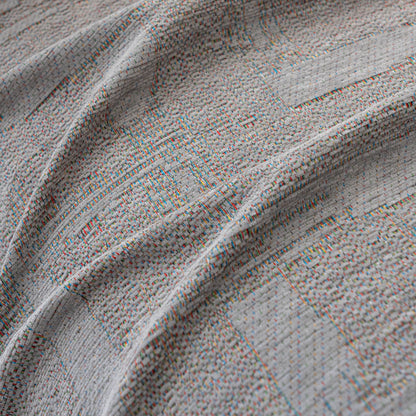 Chenille Sofa Cover Throw Blanket, Woven Textured Minimalist Wabi-Sabi Couch Cover