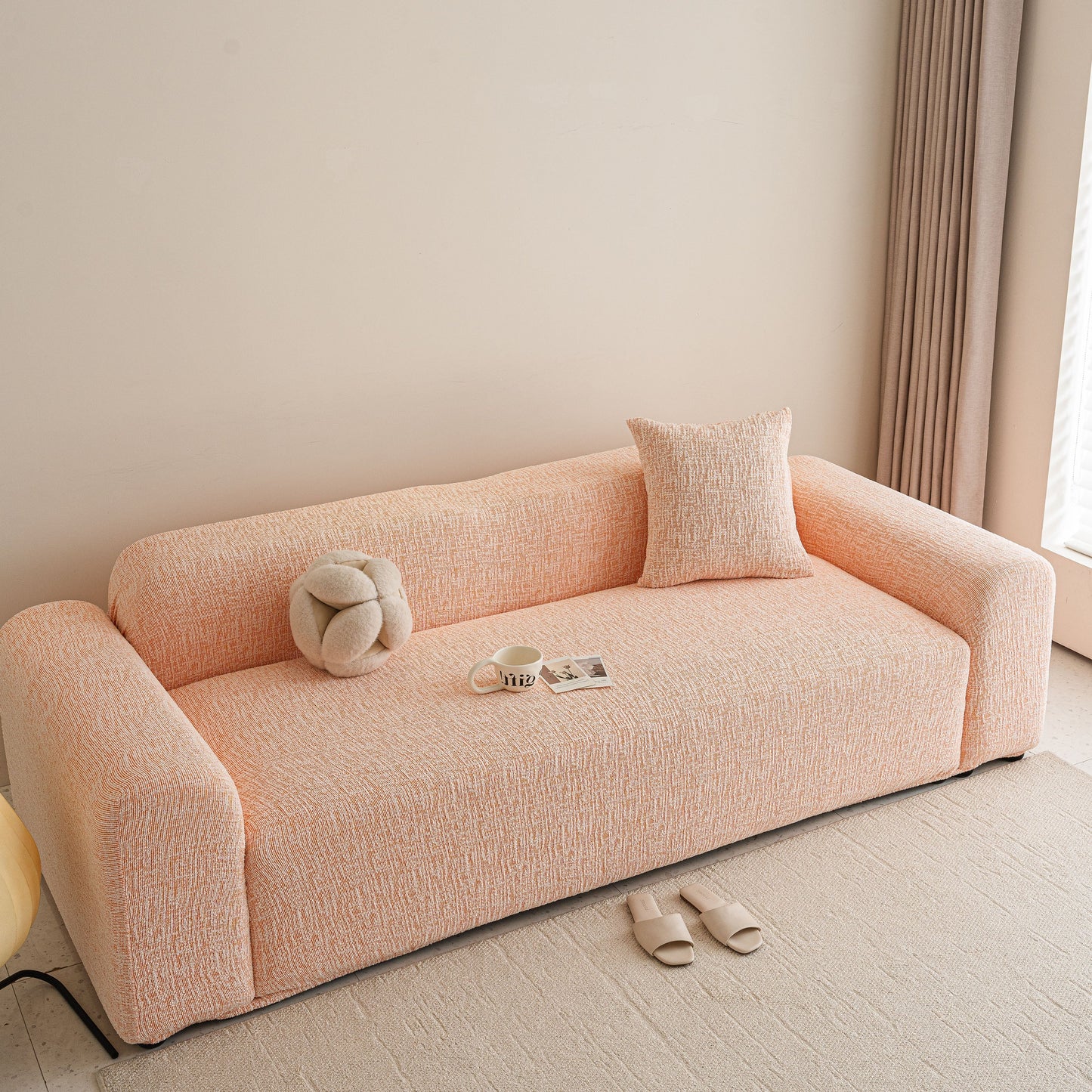 High Stretch Washable Slipcover, Non-Slip Washable Furniture Protector for Kids Pets