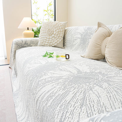 Cooling Botanical Jacquard Couch Cover Decorative Furniture Cover for Loveseat & Sofas