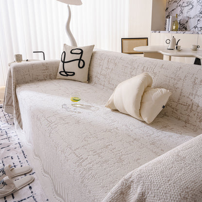 Modern Light Luxury Silky Smooth Couch Throw Protector, Washable Furniture Protector