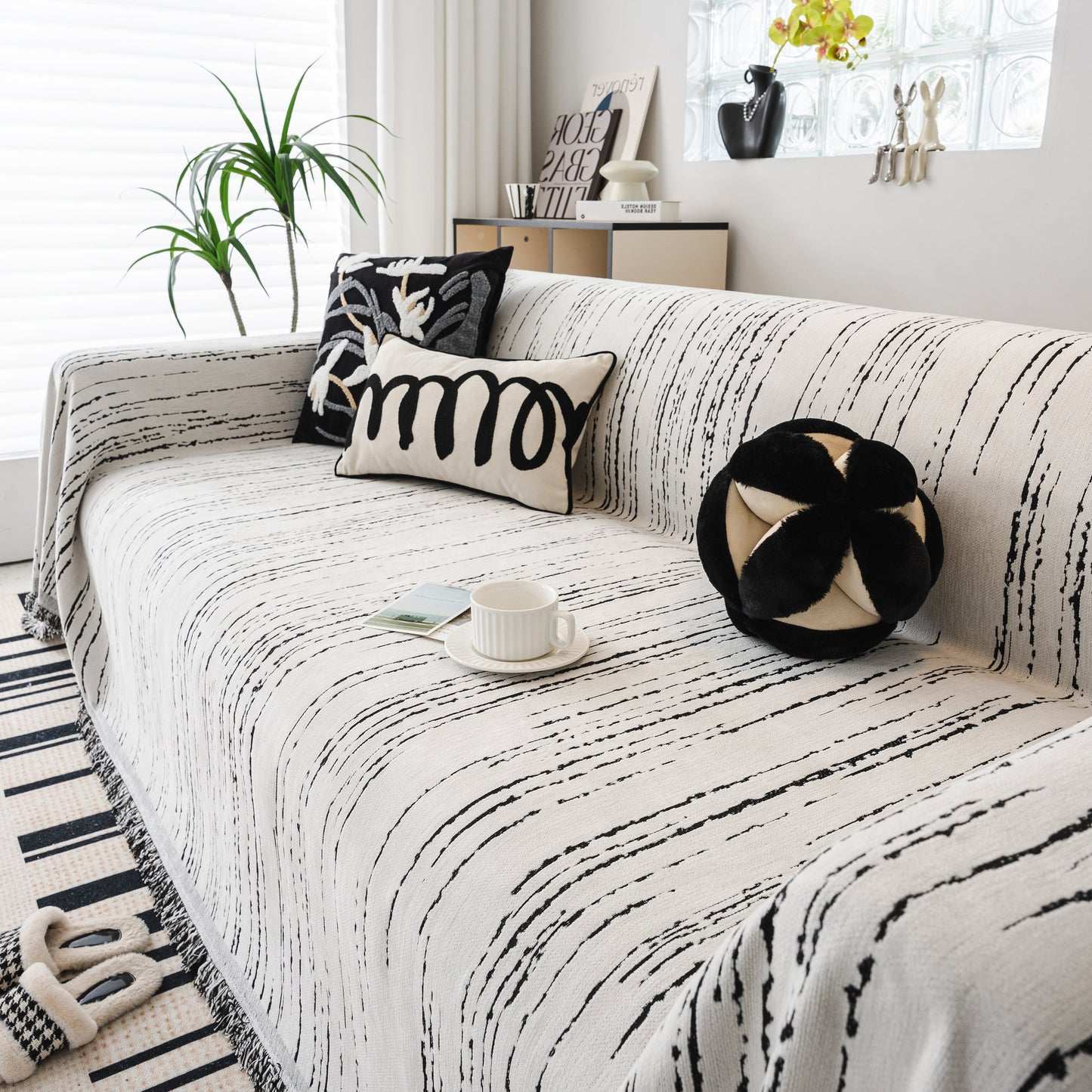 Slip Covers for Sofas, Sofa Throw Cover Soft Chenille Sofa Bed Cover, L Shaped Sectional Couch Covers