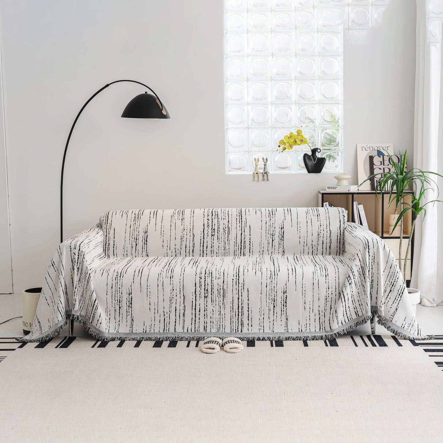 Slip Covers for Sofas, Sofa Throw Cover Soft Chenille Sofa Bed Cover, L Shaped Sectional Couch Covers