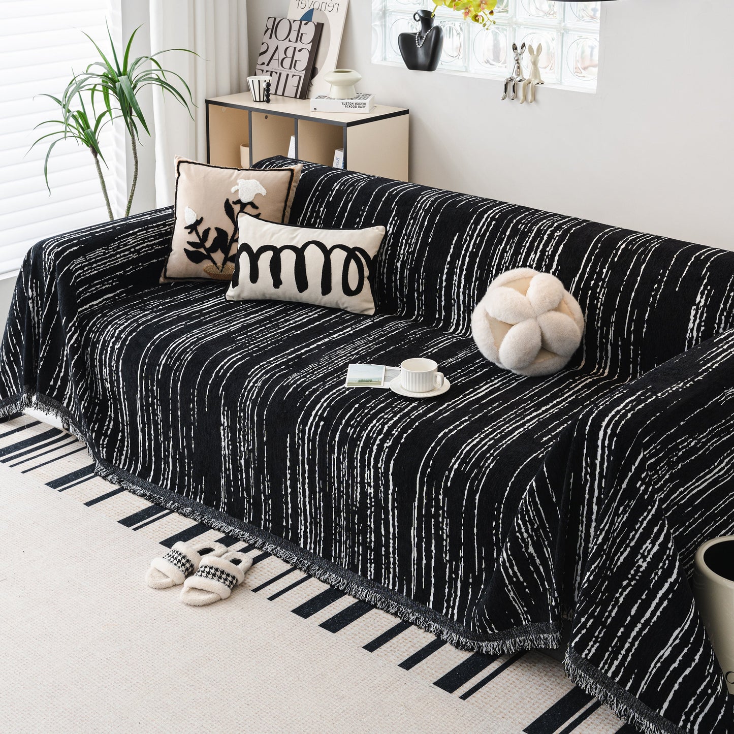 Slip Covers for Sofas, Sofa Throw Cover Soft Chenille Sofa Bed Cover, L Shaped Sectional Couch Covers