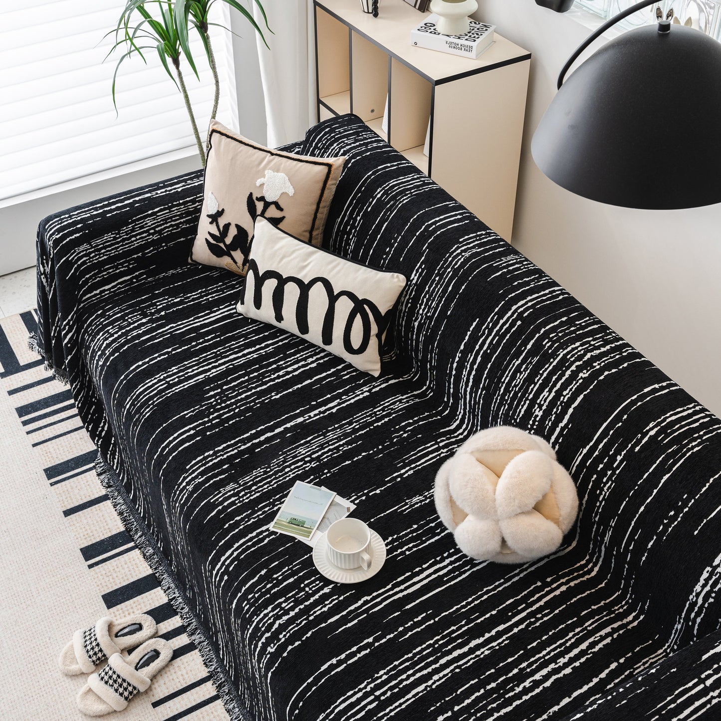 Slip Covers for Sofas, Sofa Throw Cover Soft Chenille Sofa Bed Cover, L Shaped Sectional Couch Covers