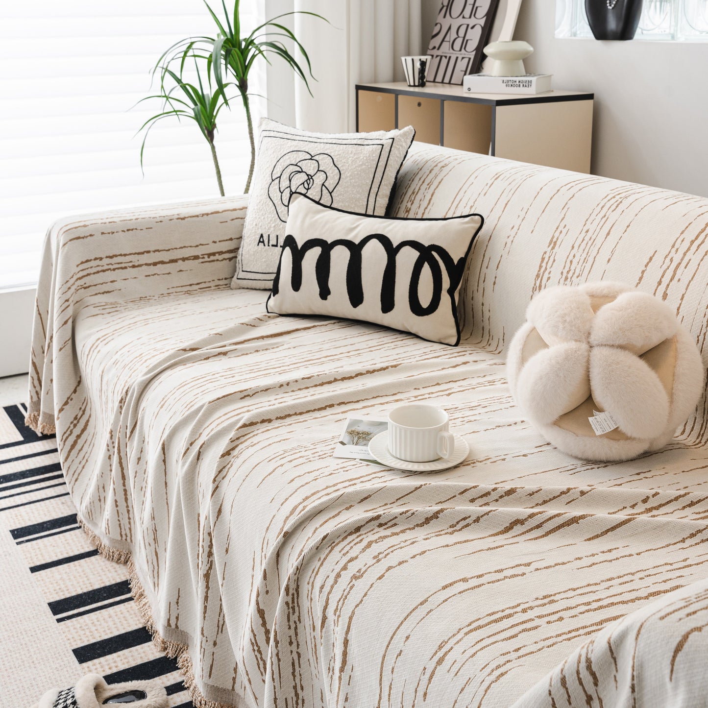 Slip Covers for Sofas, Sofa Throw Cover Soft Chenille Sofa Bed Cover, L Shaped Sectional Couch Covers