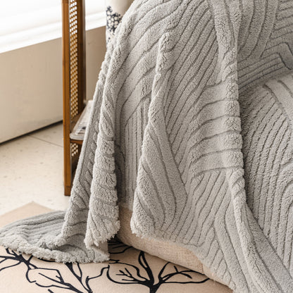 Plush Fleece Washable Sofa Throw Blanket, Soft & Cozy Furniture Protector for Couch