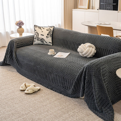 Boho 3D Geometric Throw Blanket for Couch, Luxurious Velvety Plush Fleece Sofa Cover