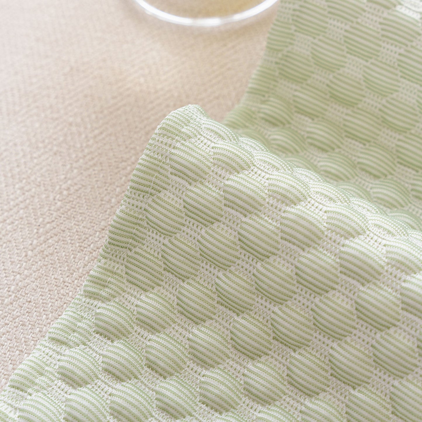 3D Bubble Textured Furniture Protector Throw Cover, Cooling Soft Woven Couch Cover