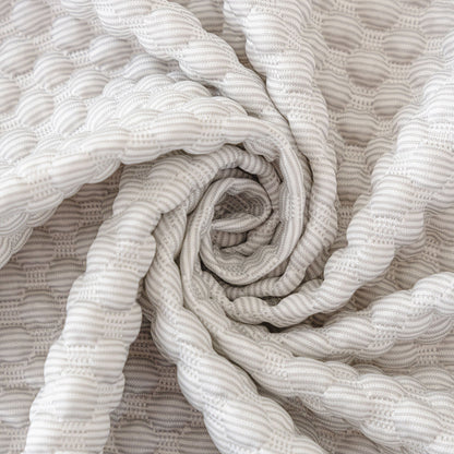 3D Bubble Textured Furniture Protector Throw Cover, Cooling Soft Woven Couch Cover