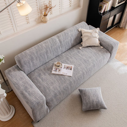 Spandex Jacquard Sofa Cover, High Stretch Crinkle Textured Couch Slipcover KAS Washable