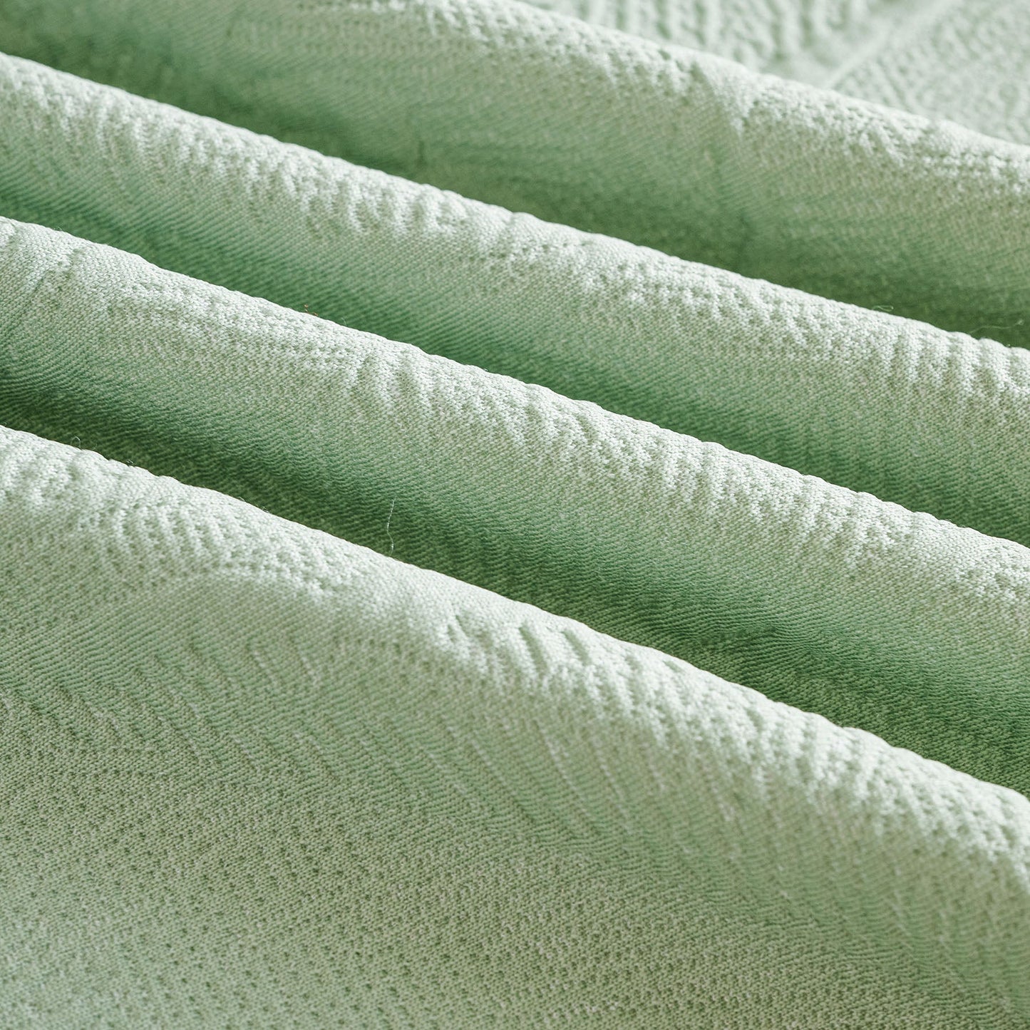 Embossed Leaf Pattern Sofa Cover Blanket for Couch, Soft Cooling Textured Couch Cover
