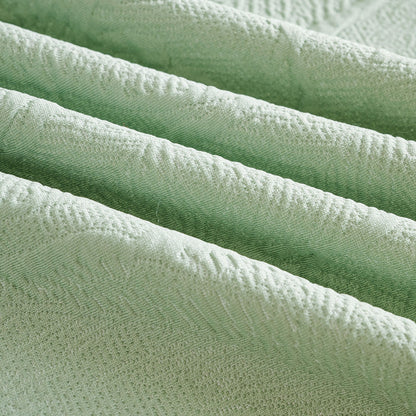 Embossed Leaf Pattern Sofa Cover Blanket for Couch, Soft Cooling Textured Couch Cover