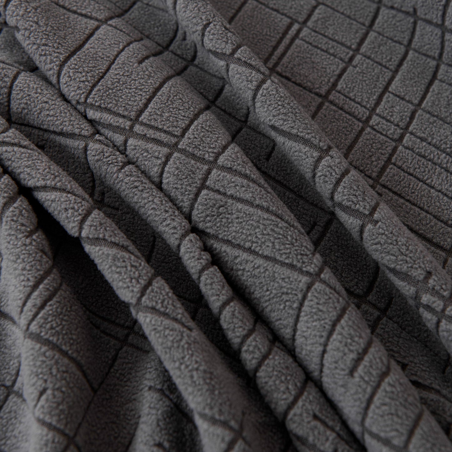 Embossed Lines Couch Covers Stretchable Non-Slip & Washable Sofa Slipcovers