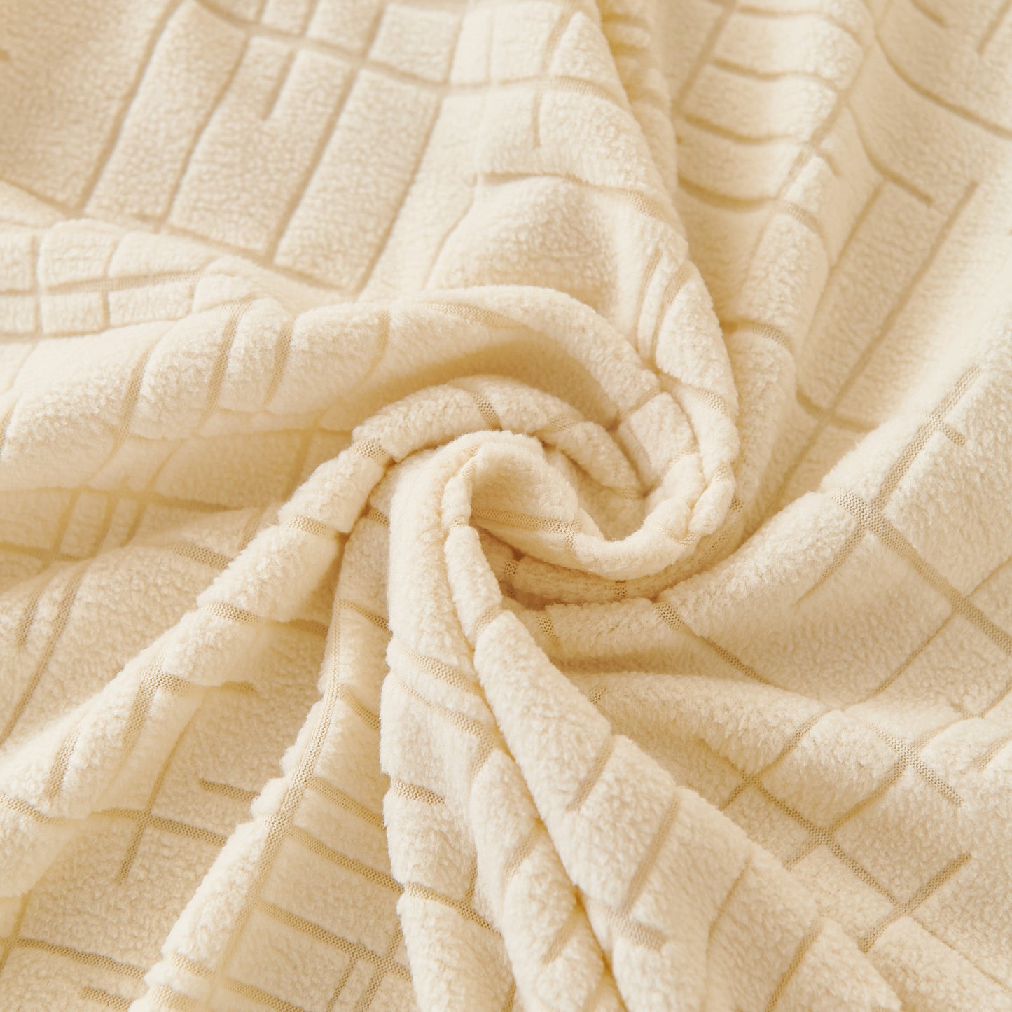 Embossed Lines Couch Covers Stretchable Non-Slip & Washable Sofa Slipcovers