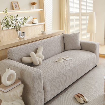 Embossed Lines Couch Covers Stretchable Non-Slip & Washable Sofa Slipcovers