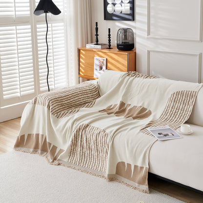 Soft Cozy Chenille Sofa Throw Blanket and Sectional Seat Covers, Scratch Resistant Sofa Couch Covers