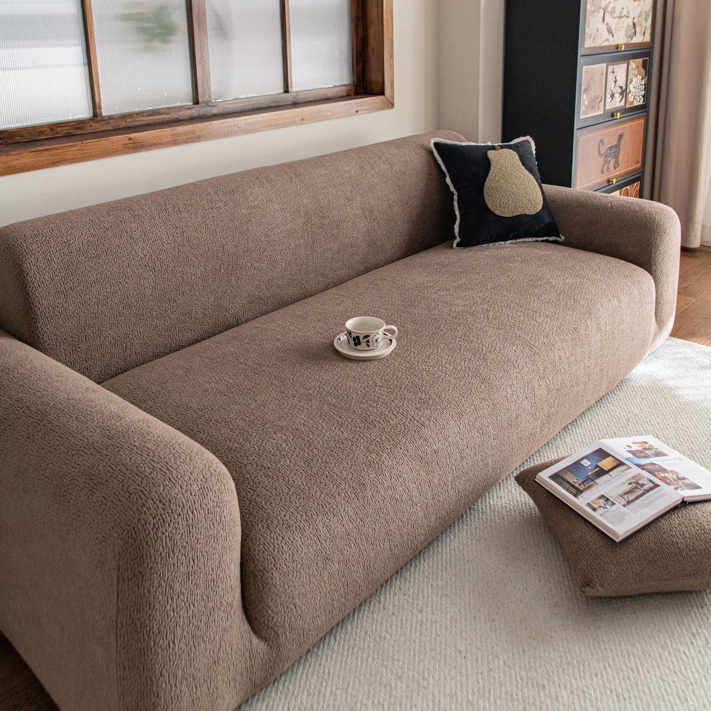High Stretch Sofa Slipcover, Non Slip Couch Sofa Cover Washable Furniture Protector