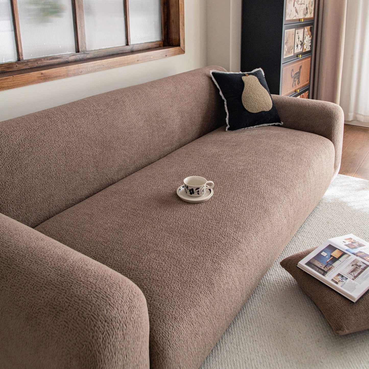 High Stretch Sofa Slipcover, Non Slip Couch Sofa Cover Washable Furniture Protector