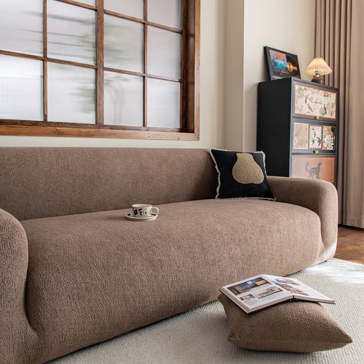 High Stretch Sofa Slipcover, Non Slip Couch Sofa Cover Washable Furniture Protector