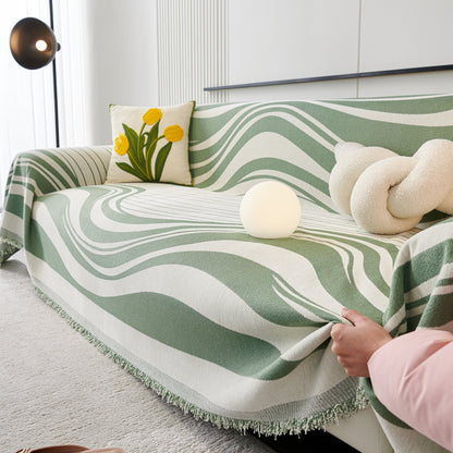 Soft Cozy Curved Throw Blankets for Couch, Sofa, Bed, Travel, Decorative Blankets for Women, Men, Kids Gift