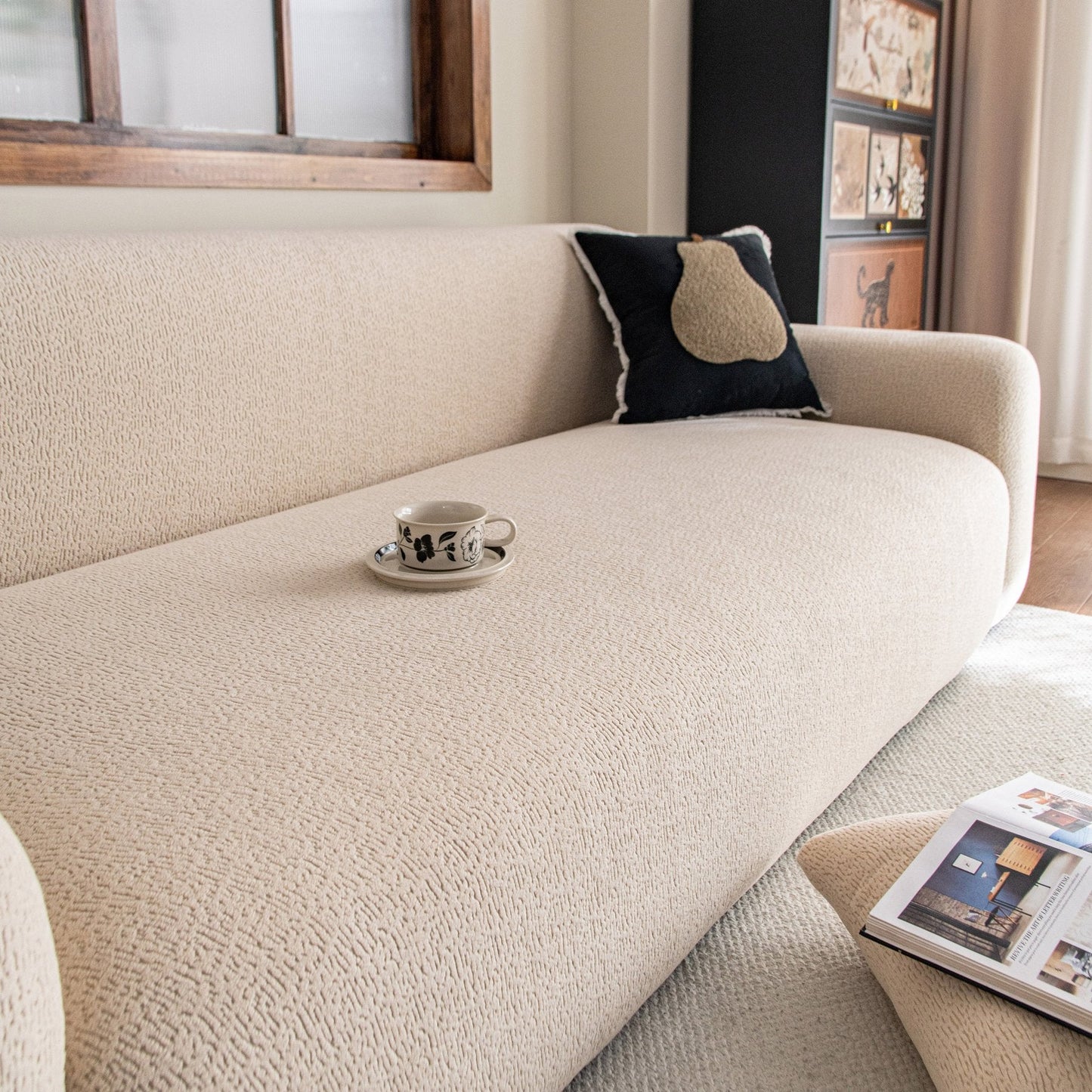 High Stretch Sofa Slipcover, Non Slip Couch Sofa Cover Washable Furniture Protector