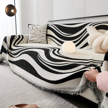 Soft Cozy Curved Throw Blankets for Couch, Sofa, Bed, Travel, Decorative Blankets for Women, Men, Kids Gift