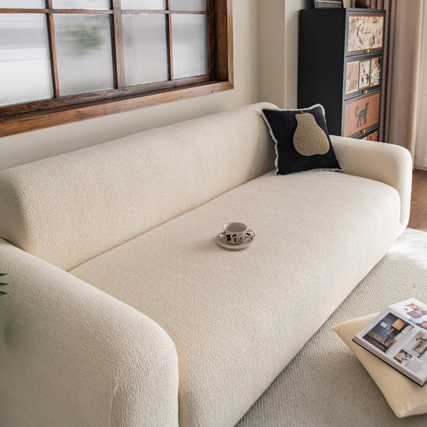 High Stretch Sofa Slipcover, Non Slip Couch Sofa Cover Washable Furniture Protector
