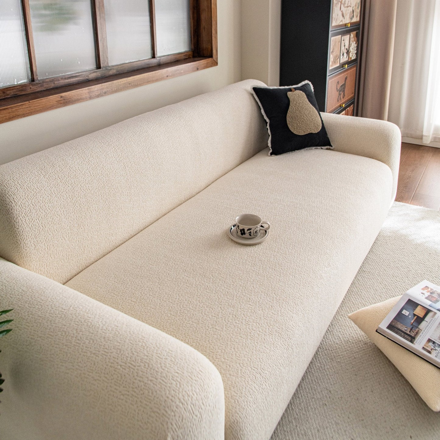 High Stretch Sofa Slipcover, Non Slip Couch Sofa Cover Washable Furniture Protector