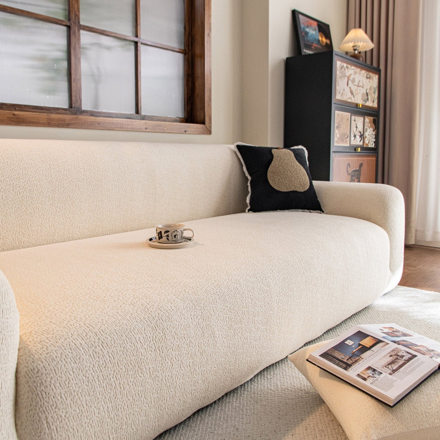 High Stretch Sofa Slipcover, Non Slip Couch Sofa Cover Washable Furniture Protector
