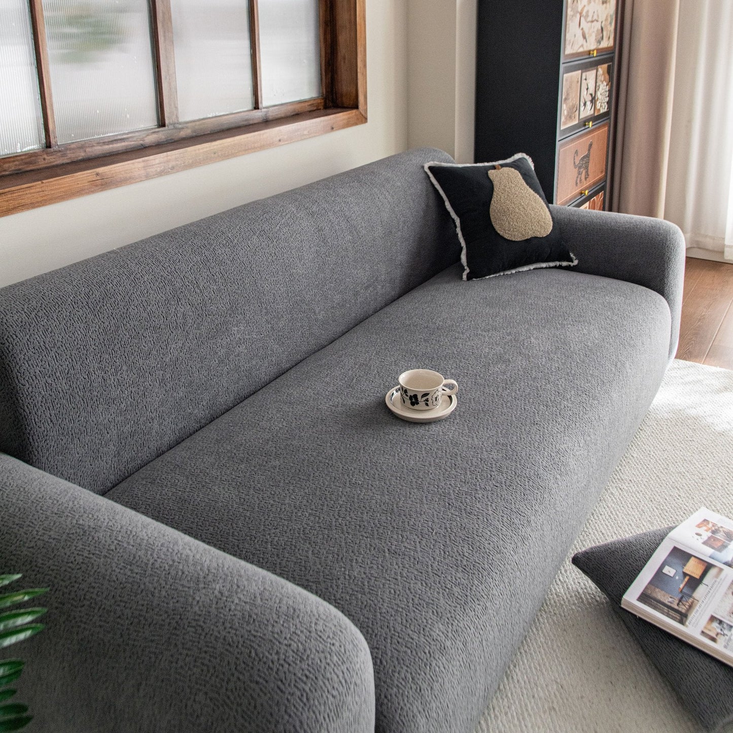High Stretch Sofa Slipcover, Non Slip Couch Sofa Cover Washable Furniture Protector