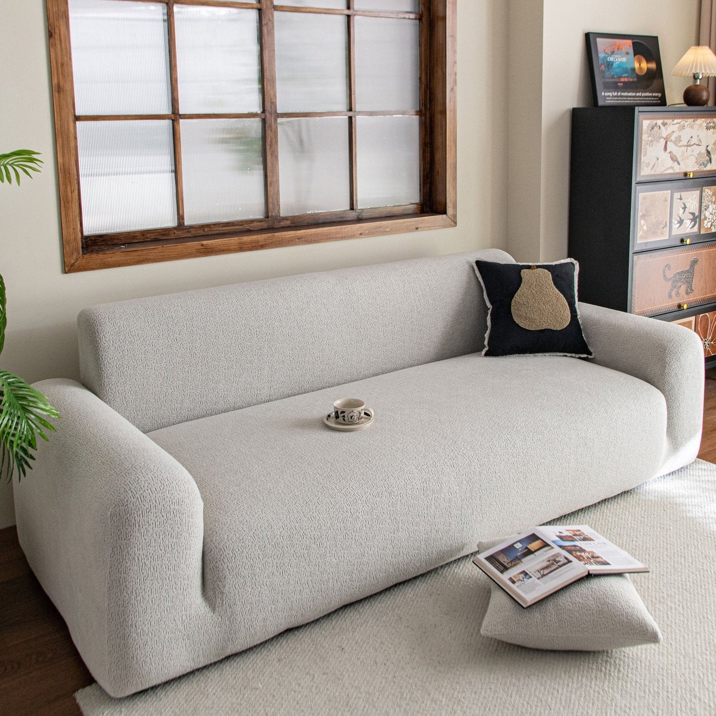High Stretch Sofa Slipcover, Non Slip Couch Sofa Cover Washable Furniture Protector