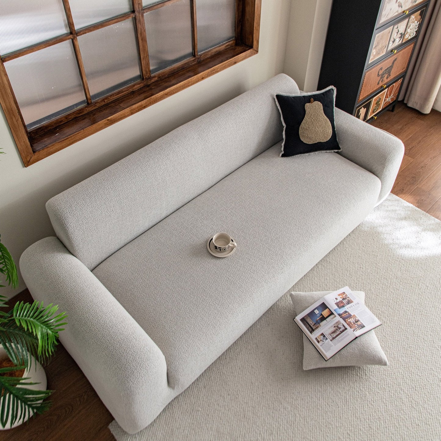 High Stretch Sofa Slipcover, Non Slip Couch Sofa Cover Washable Furniture Protector