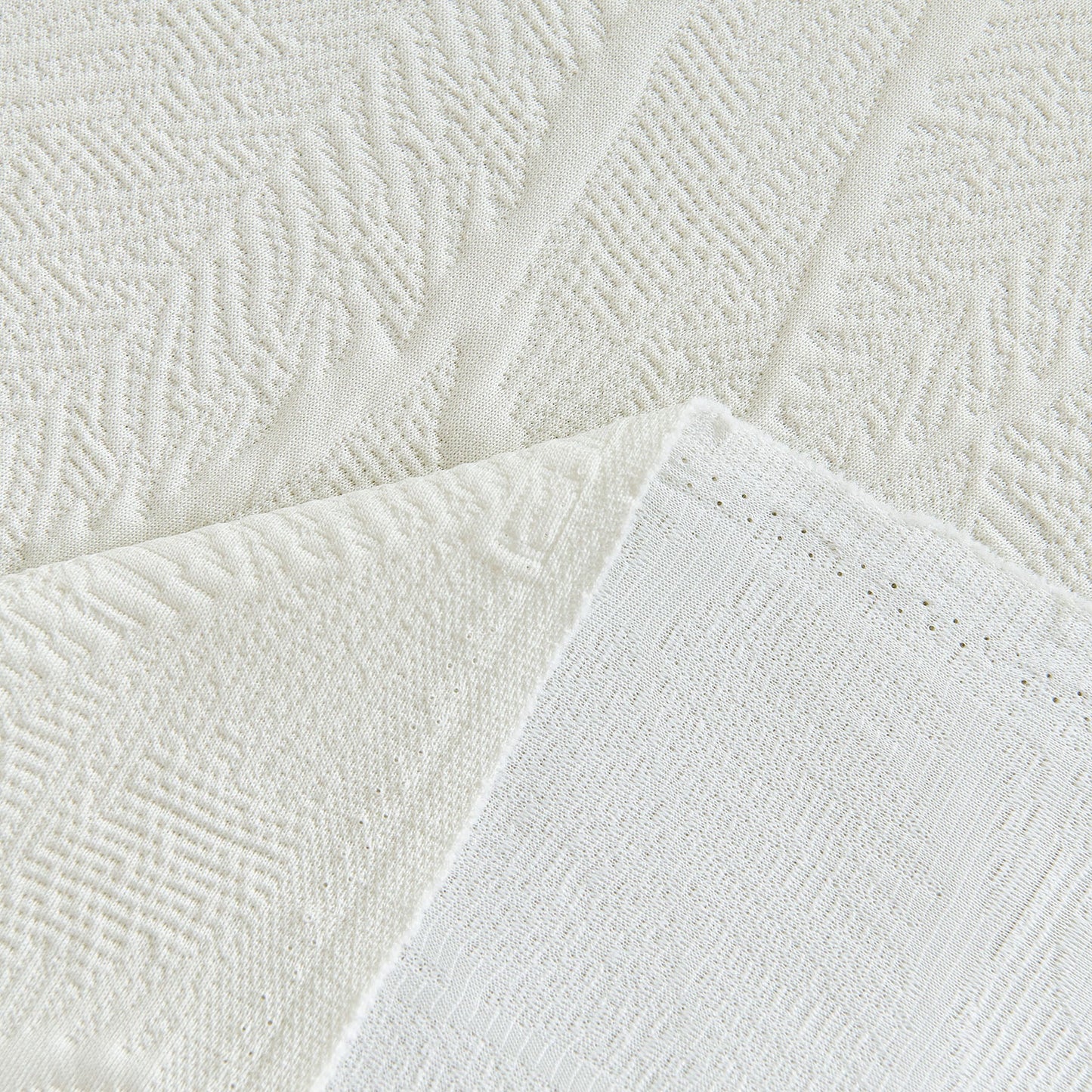 Embossed Leaf Pattern Sofa Cover Blanket for Couch, Soft Cooling Textured Couch Cover