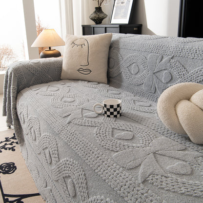Soft Plush Fleece Throw Blanket for Couch Solid Cute Warm Couch Cover Blanket for Winter
