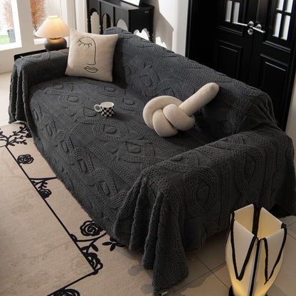Soft Plush Fleece Throw Blanket for Couch Solid Cute Warm Couch Cover Blanket for Winter