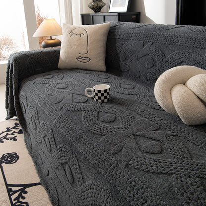 Soft Plush Fleece Throw Blanket for Couch Solid Cute Warm Couch Cover Blanket for Winter