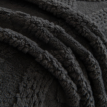 Soft Plush Fleece Throw Blanket for Couch Solid Cute Warm Couch Cover Blanket for Winter