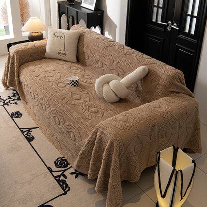 Soft Plush Fleece Throw Blanket for Couch Solid Cute Warm Couch Cover Blanket for Winter