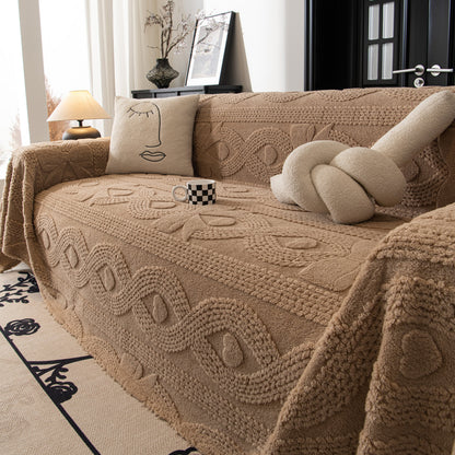 Soft Plush Fleece Throw Blanket for Couch Solid Cute Warm Couch Cover Blanket for Winter