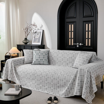 Houndstooth Non Slip Sofa Covers for Sofas Luxury Extra Large Blanket to Cover Couch