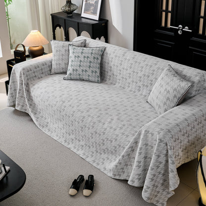 Houndstooth Non Slip Sofa Covers for Sofas Luxury Extra Large Blanket to Cover Couch