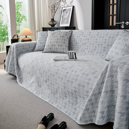 Houndstooth Non Slip Sofa Covers for Sofas Luxury Extra Large Blanket to Cover Couch