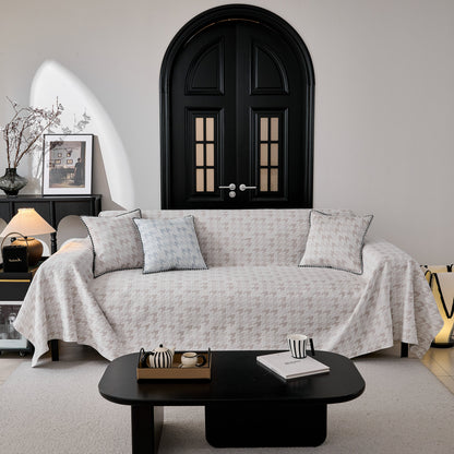 Houndstooth Non Slip Sofa Covers for Sofas Luxury Extra Large Blanket to Cover Couch
