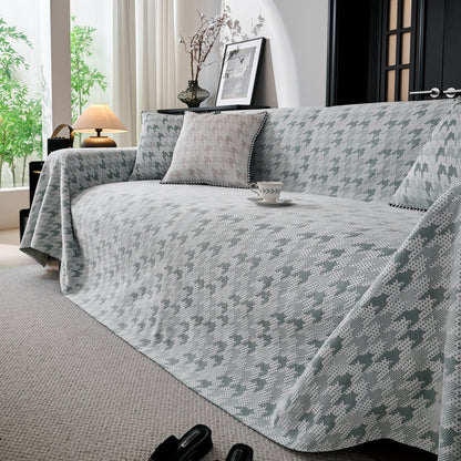 Houndstooth Non Slip Sofa Covers for Sofas Luxury Extra Large Blanket to Cover Couch