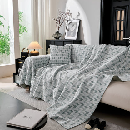 Houndstooth Non Slip Sofa Covers for Sofas Luxury Extra Large Blanket to Cover Couch