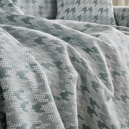 Houndstooth Non Slip Sofa Covers for Sofas Luxury Extra Large Blanket to Cover Couch