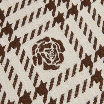 Chenille Houndstooth Sofa Throw Cover, Scratch Proof Cozy Throw Blankets for Couch