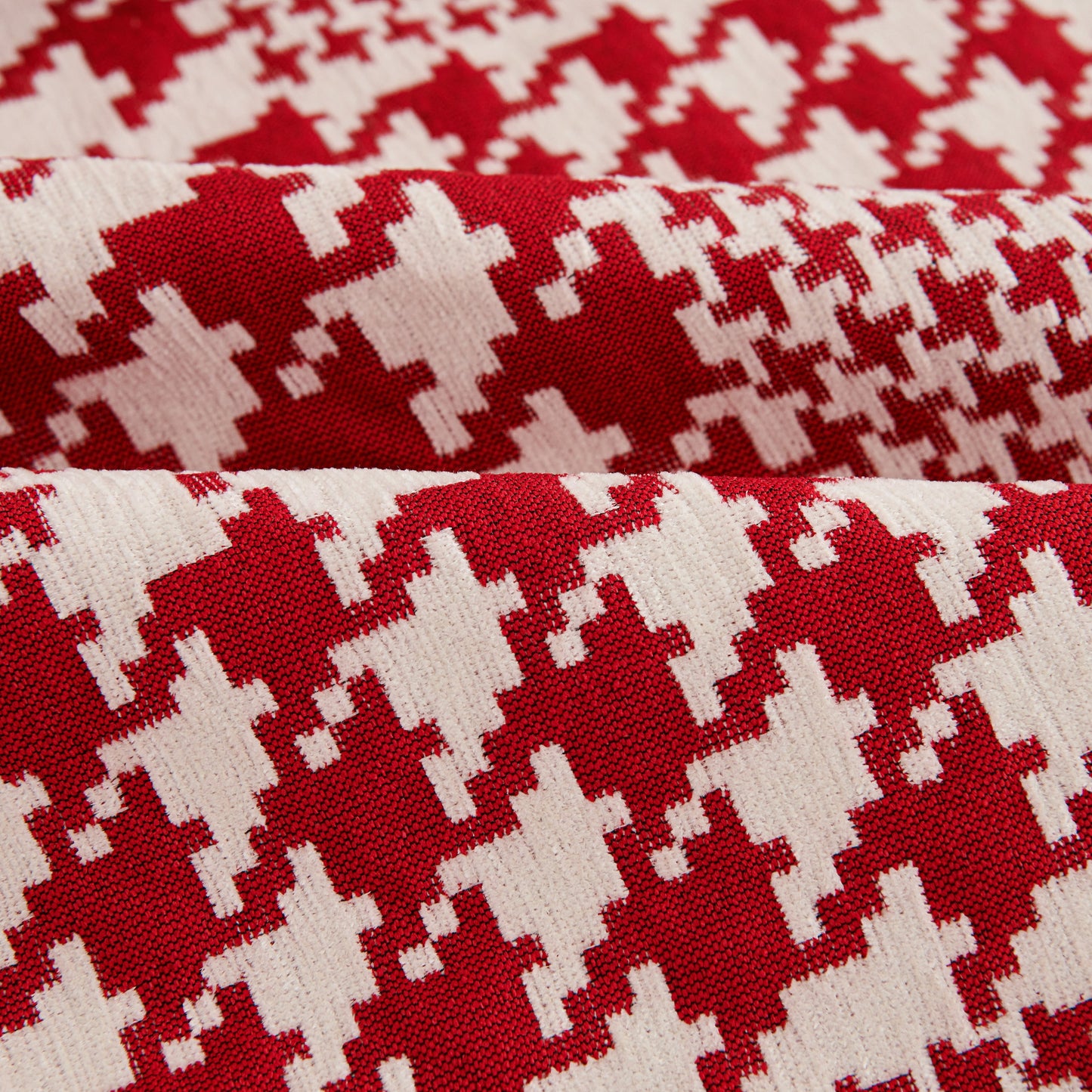 Chenille Houndstooth Couch Cover, Chaise Lounge Blanket Cover, Sectional Couch Scratch Protector