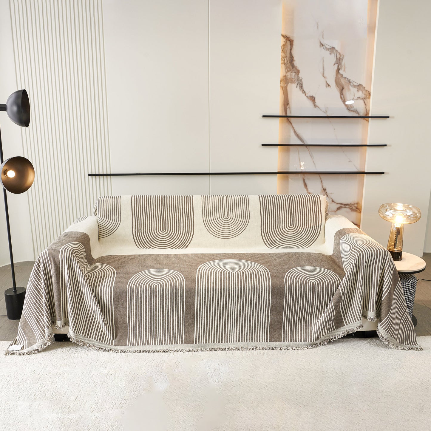 Oversized Sofa Throw Blanket, Couch Protector Throw for Stylish Home Protection