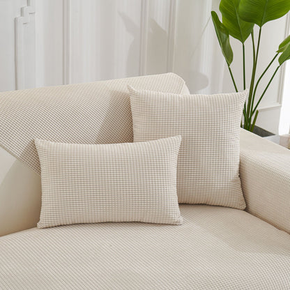 Water-Resistant Waffle Textured Sofa Cover, Non-Slip Couch Protector for Pets & Kids